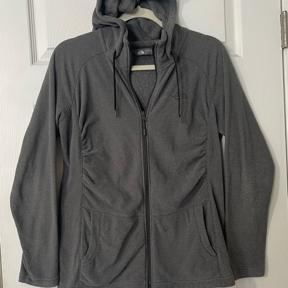 The North Face Women  Charcoal Hooded Jacket Size L